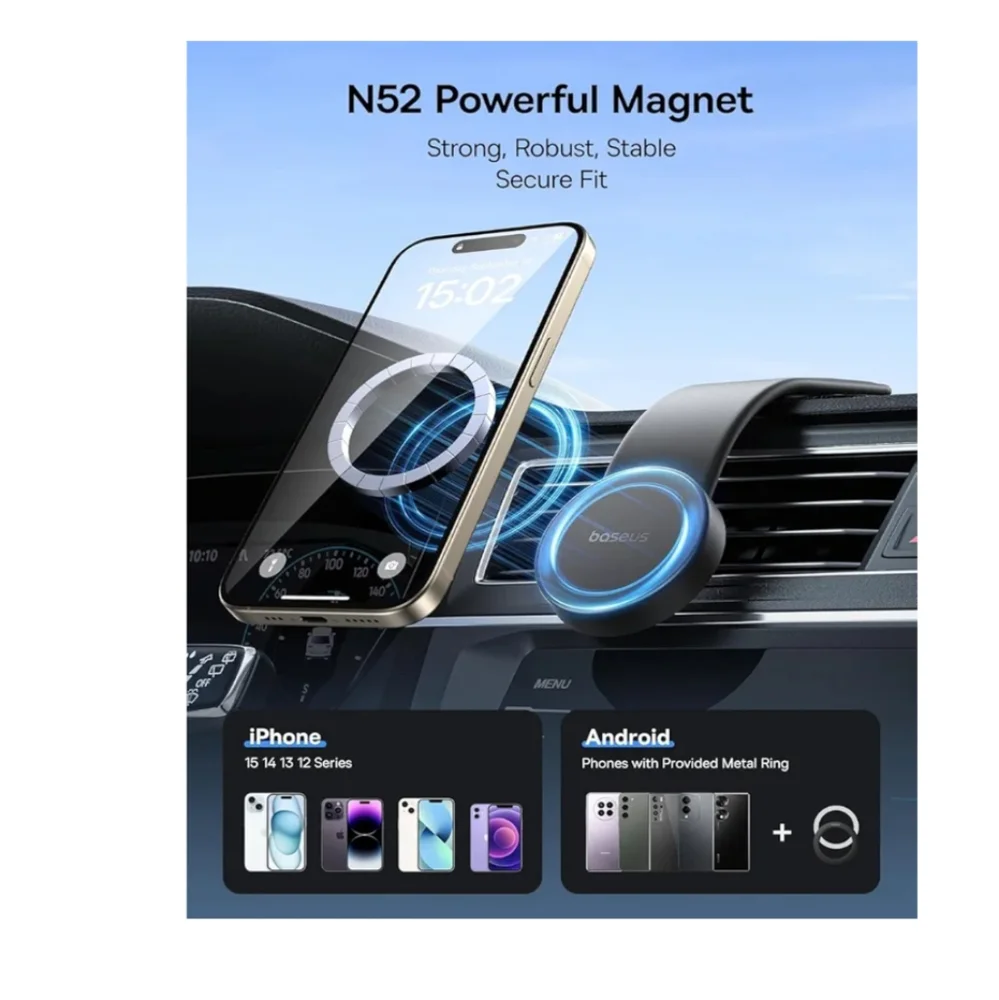 Magnetic Phone Holder - Black
